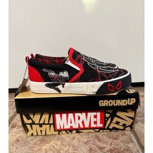 Marvel Ground Up Spider-Man slip on Shoes Size 3 (Preschool)